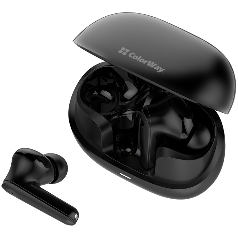 Наушники ColorWay Slim TWS-1 Earbuds Long Life Black (CW-TWS1BK1)