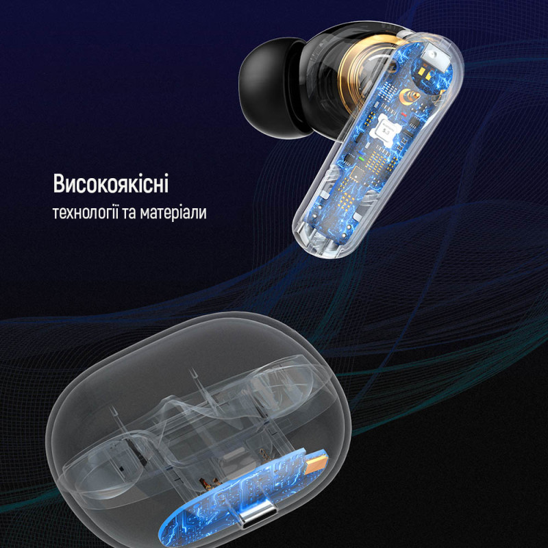 Наушники ColorWay Slim TWS-1 Earbuds Long Life Black (CW-TWS1BK1)