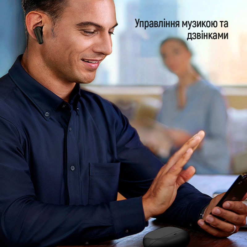 Наушники ColorWay Slim TWS-1 Earbuds Long Life Black (CW-TWS1BK1)