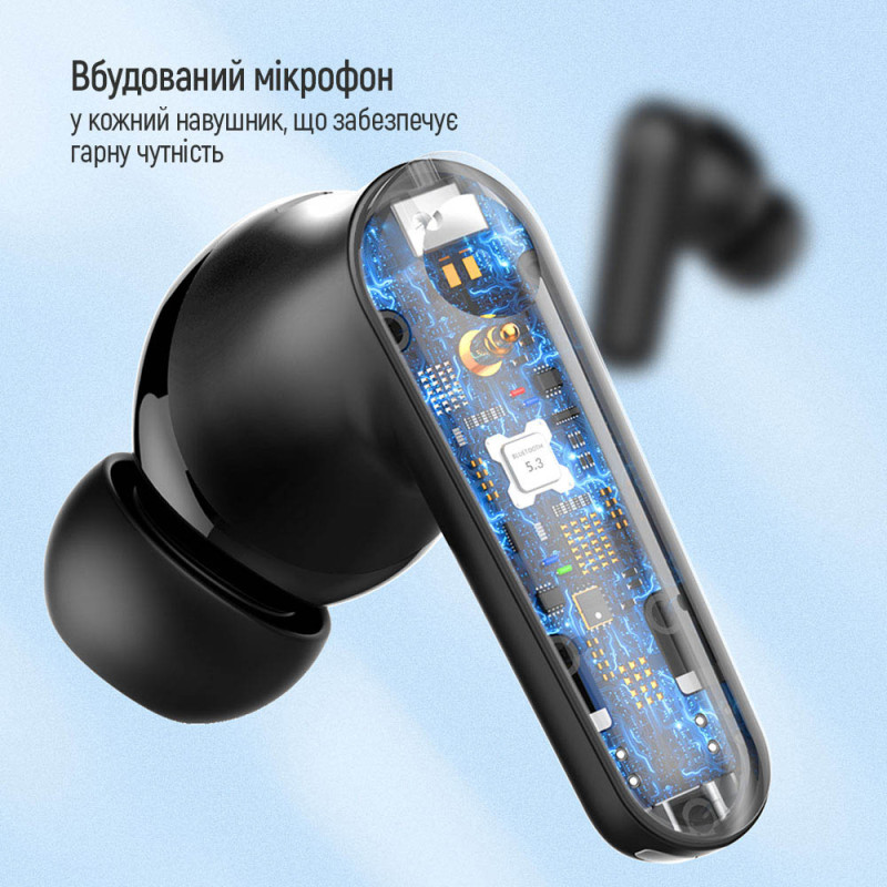 Наушники ColorWay Slim TWS-1 Earbuds Long Life Black (CW-TWS1BK1)