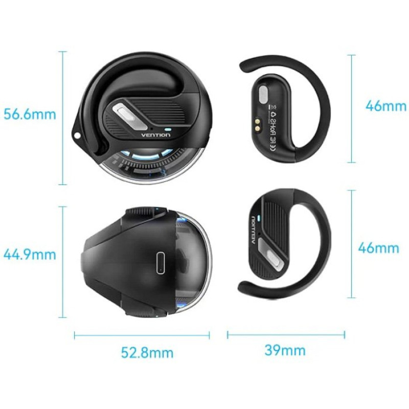 Навушники Vention OpenBeat O12 Black (NBUB0)