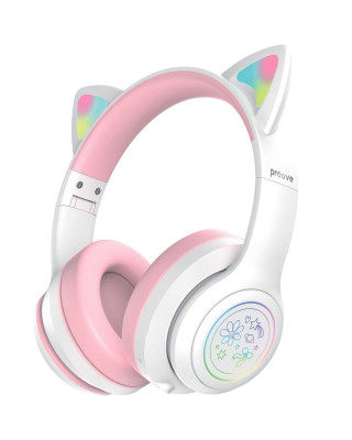 Бездротові навушники Proove Kids Neko (APP) white/pink (HPNK0001AP25)