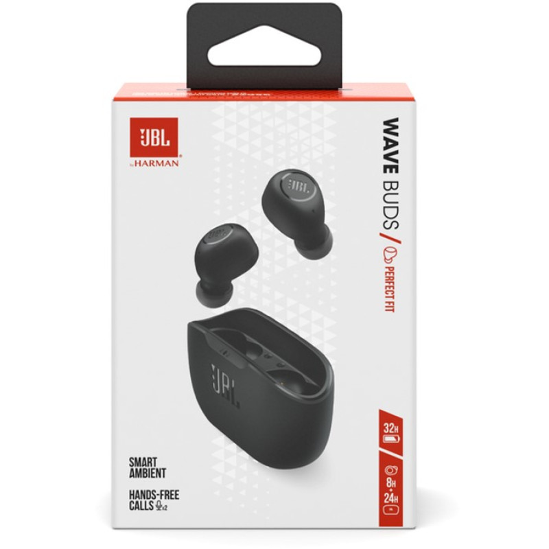 Навушники JBL Wave Buds Black (JBLWBUDSBLK)