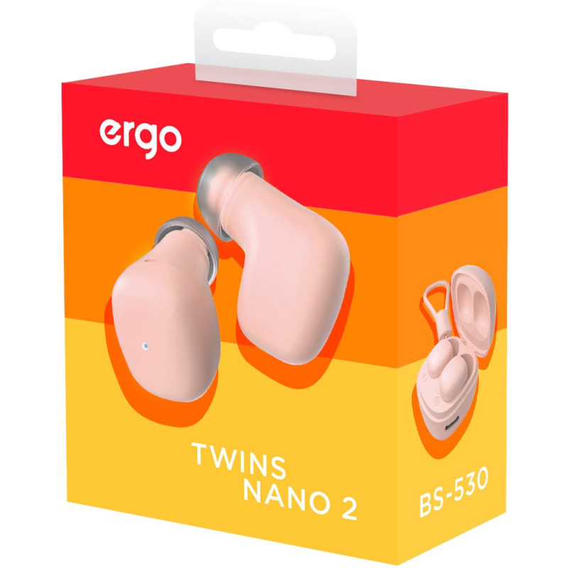 Навушники Ergo BS-530 Twins Nano 2 Pink