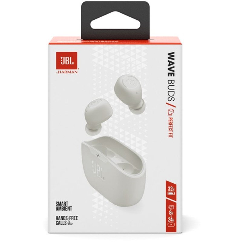 Навушники JBL Wave Buds White (JBLWBUDSWHT)