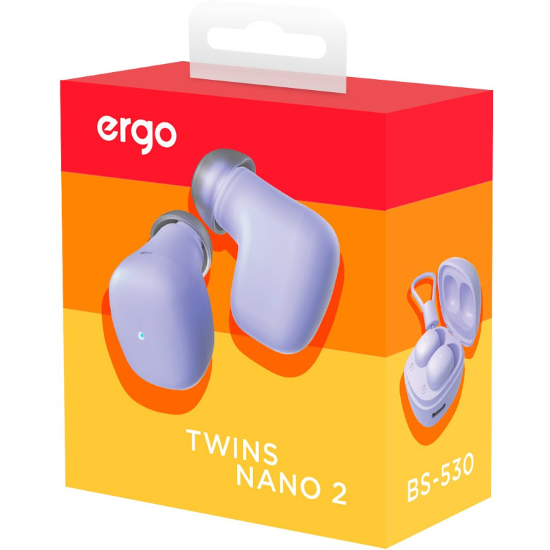 Навушники Ergo BS-530 Twins Nano 2 Violet