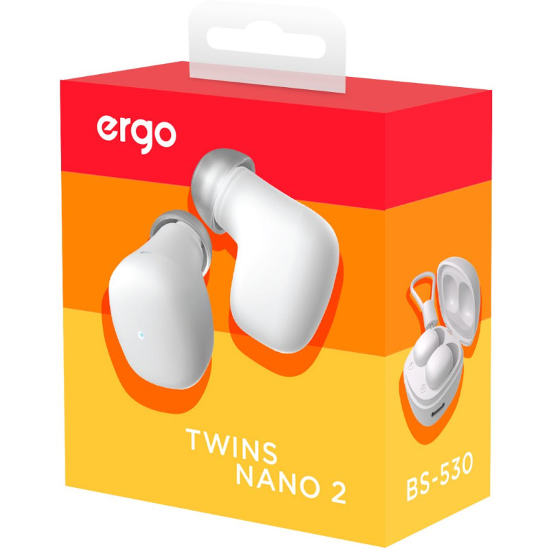 Навушники Ergo BS-530 Twins Nano 2 White