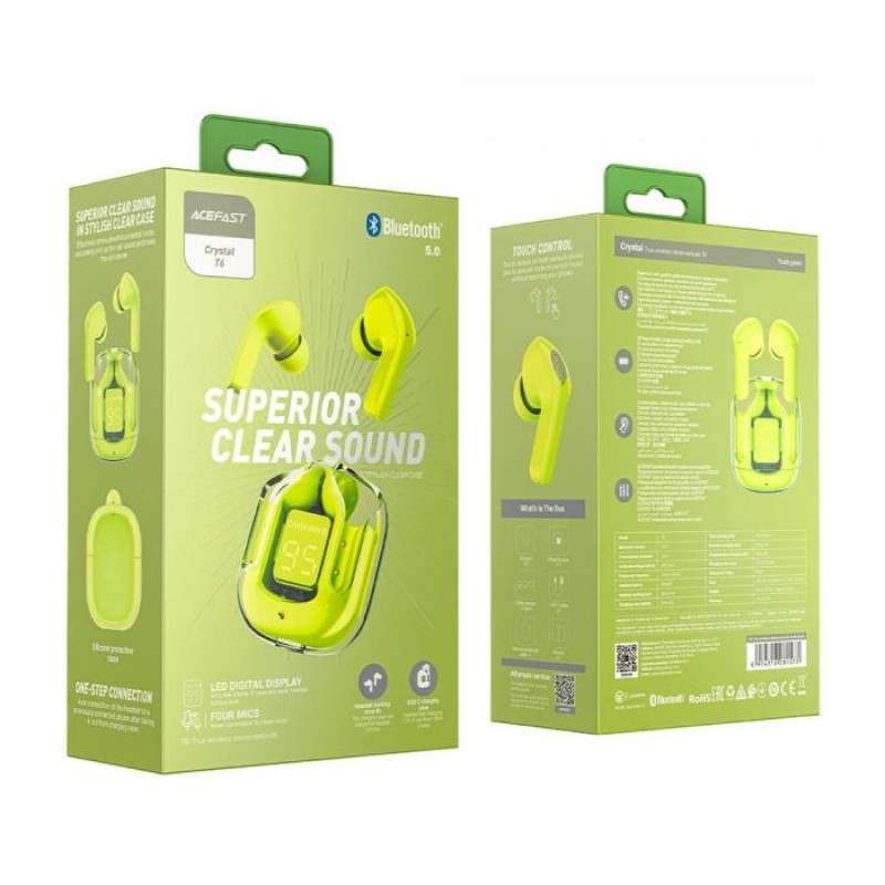 Навушники Acefast T6 youth green