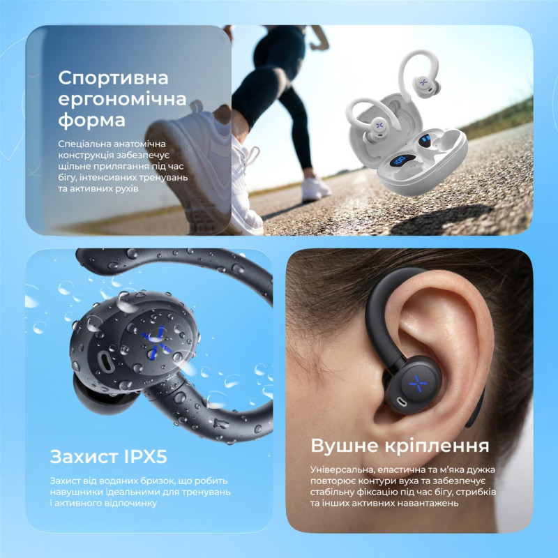 Навушники TWS Proove X-Go (APP) Black (TWXG0001AP01)
