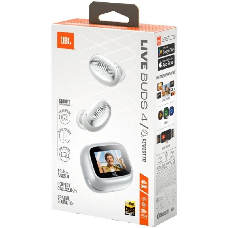 Навушники JBL Live Buds 4 Silver (JBLLIVEBUDS4SIL)