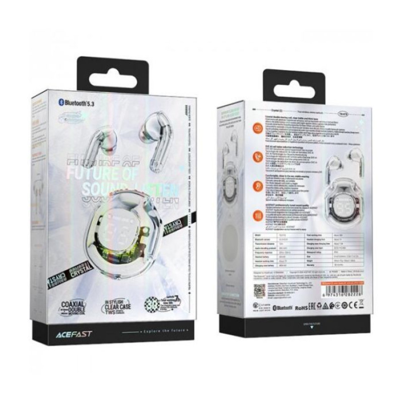 Навушники Acefast T8 white moon