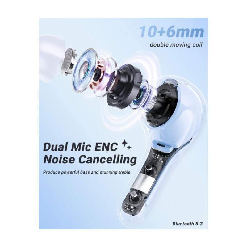 Навушники Acefast T8 ice blue