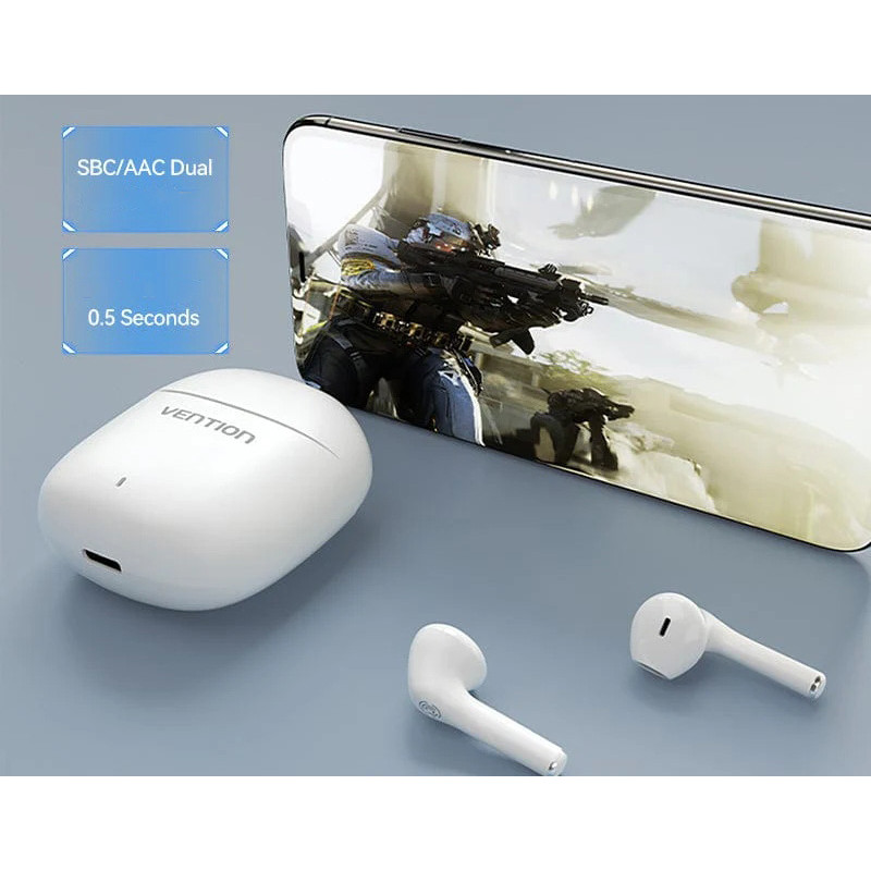 Навушники Vention Elf Earbuds E02 White (NBGW0)