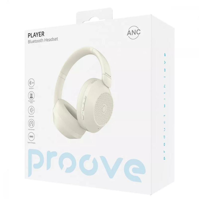 Навушники Proove Player with ANC beige (HPPY00010007)