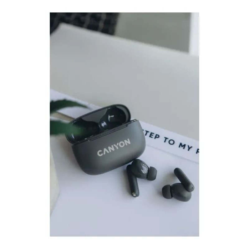 Навушники Canyon TWS-10 OnGo ANC ENC Graphite