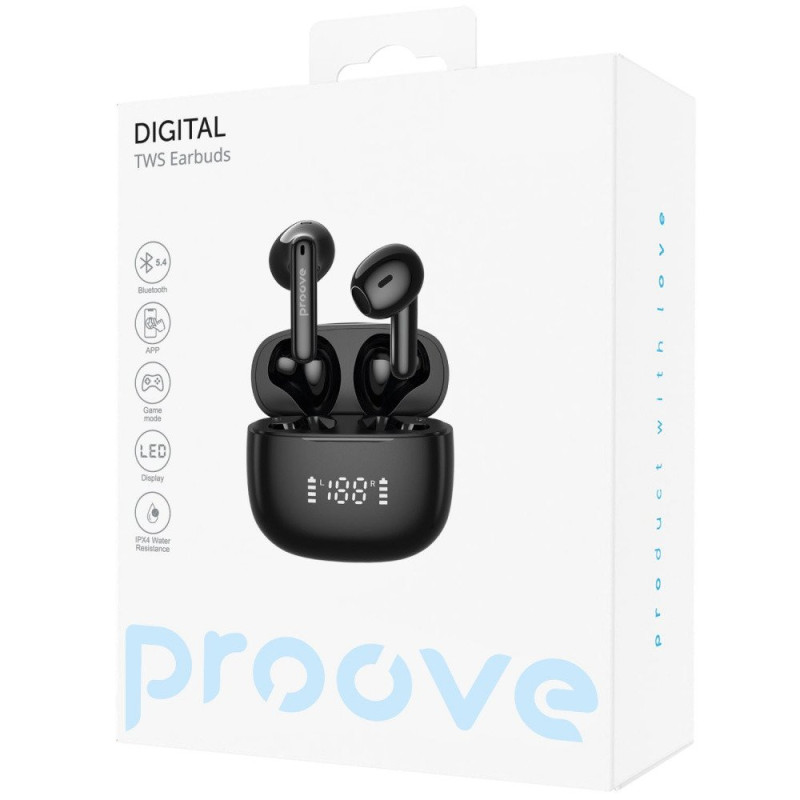 Навушники TWS Proove Digital Black (TWJP54002201)