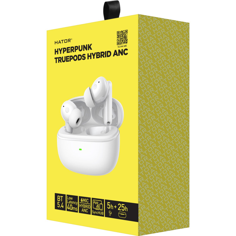 Hator Truepods Hybrid Anc White (HTA432)