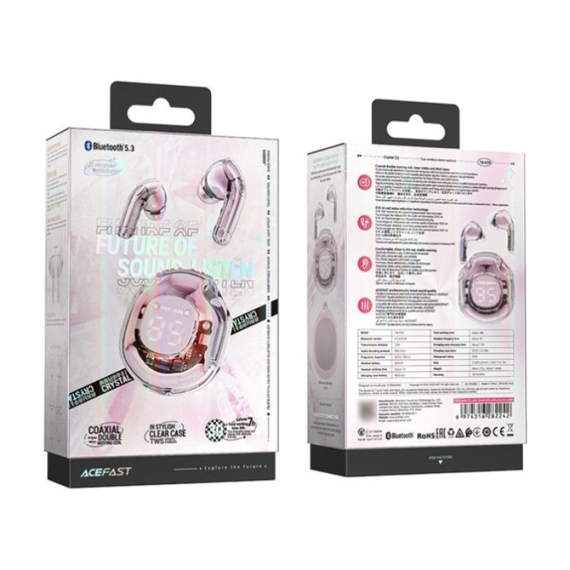 Навушники Acefast T8 lotus pink