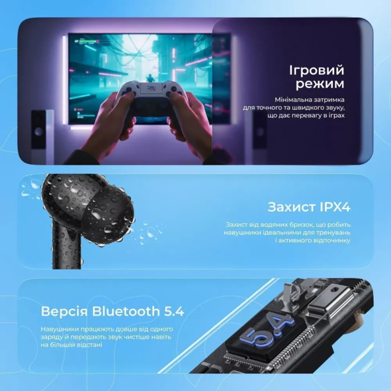 Навушники TWS Proove Intro Pro Black (TWIP0001AP15)