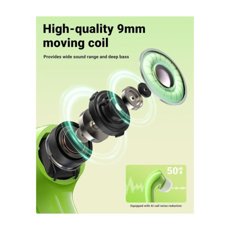 Навушники Acefast T9 avocado green