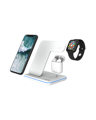 Зарядний пристрій Canyon 3in1 Wireless Charger (CNS-WCS302W)
