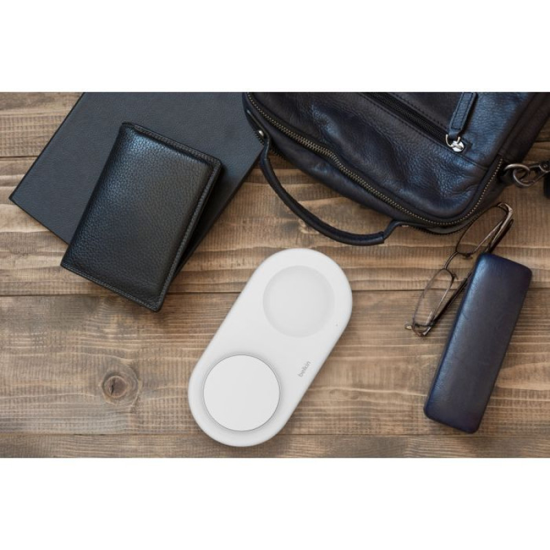 Бездротовий зарядний пристрій Belkin Magnetic Wireless Charging Pad with Qi2 15W White (WIZ021VFWH)