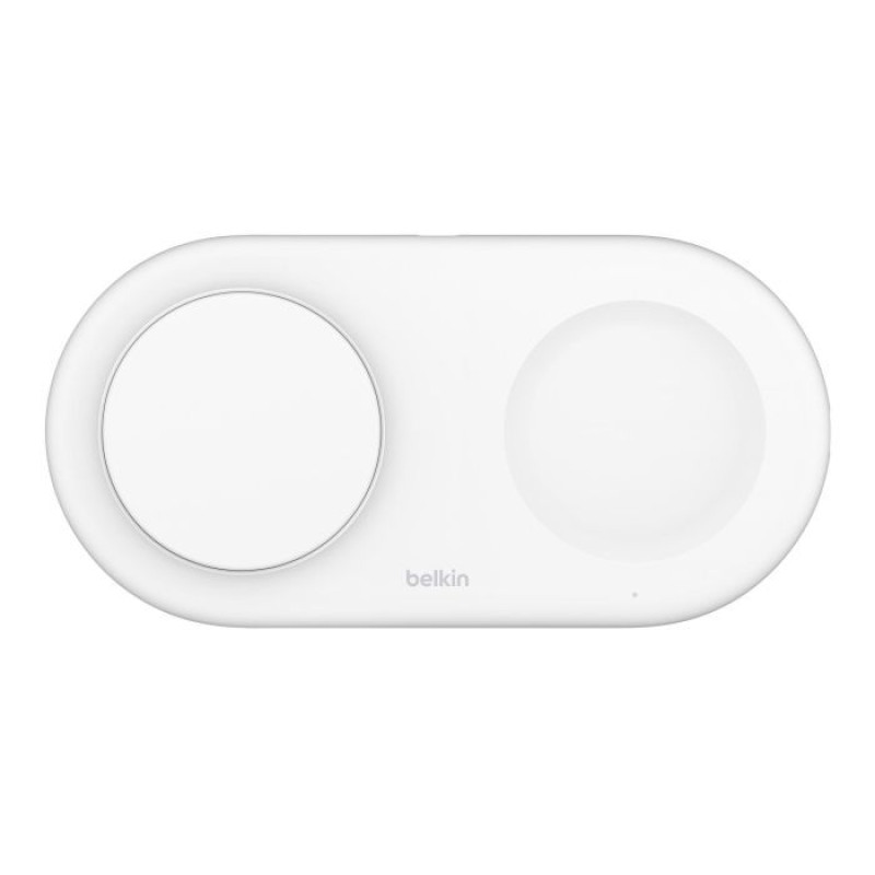 Бездротовий зарядний пристрій Belkin Magnetic Wireless Charging Pad with Qi2 15W White (WIZ021VFWH)