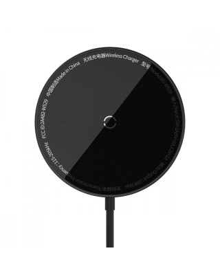 Бездротовий ЗП Baseus Simple Mini3 Magnetic Wireless Charger 15W black (CCJJ040001)