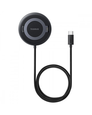 Бездротовий ЗП Baseus Simple Mini4 Qi2 15W black (P10273300121-01)