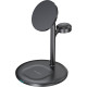 Бездротовий зарядний пристрій Choetech T585-F 3in1 Magnetic Wireless Charger Station for Apple (T585-F-101CCBK)