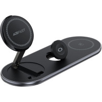 Бездротовий зарядний пристрій Acefast E19 Wireless QI 3in1 15W Black (6974316283096)