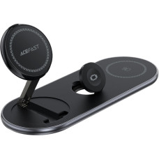 Бездротовий зарядний пристрій Acefast E19 Wireless QI 3in1 15W Black (6974316283096)