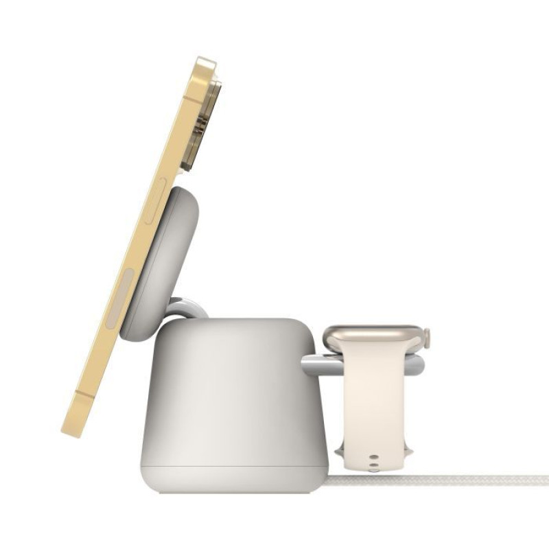 бездротовий зарядний пристрій Belkin 2in1 MagSafe Charge Station White (WIZ020VFH37)