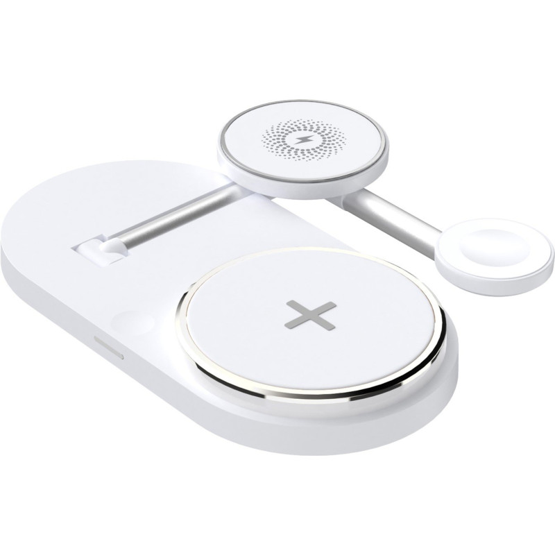 Зарядний пристрій Armorstandart Wireless Charging H101 3 in 1 Magnetic White (ARM78102)