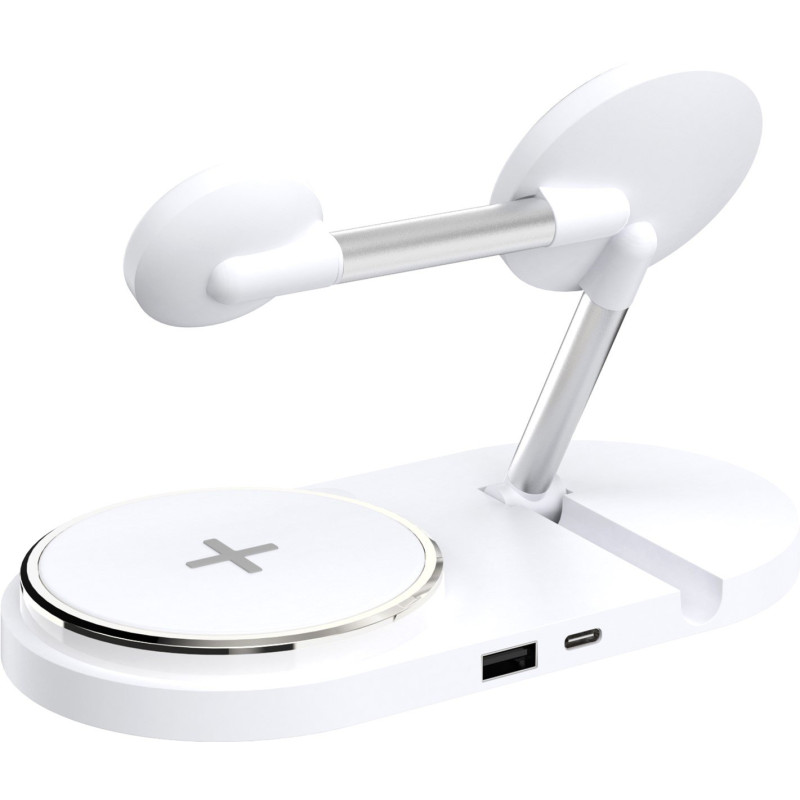 Зарядний пристрій Armorstandart Wireless Charging H101 3 in 1 Magnetic White (ARM78102)