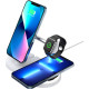 Зарядний пристрій Armorstandart Wireless Charging H101 3 in 1 Magnetic White (ARM78102)