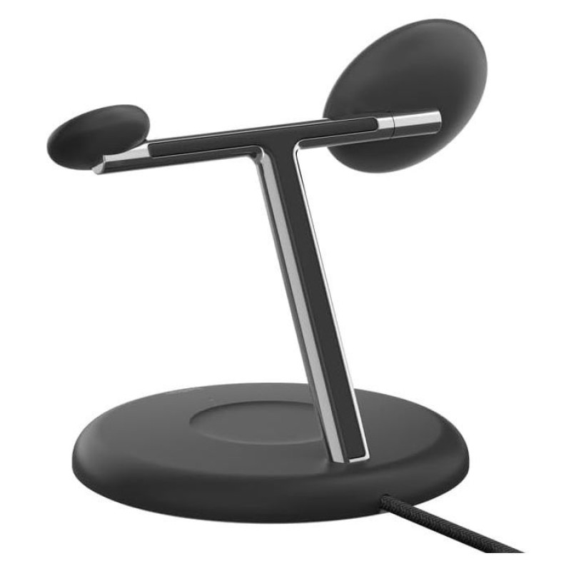 Зарядний пристрій Belkin 3в1 Magnetic Adjustable Pad Qi2 15Вт (WIZ023VFBK)