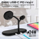 Бездротова зарядна станція Promate Synergy-Pro MagSafe 57W Black