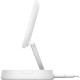 Бездротовий зарядний пристрій Belkin 15Вт Magnetic Stand Qi2 White, адаптер USB-C 20Вт (WIA008VFWH)