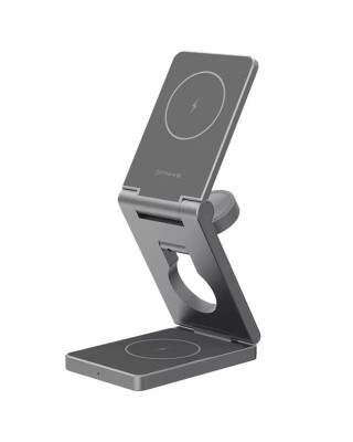 Бездротовий зарядний пристрій Proove Titan Volt 3 in 1 Gray (WSTV15000003)