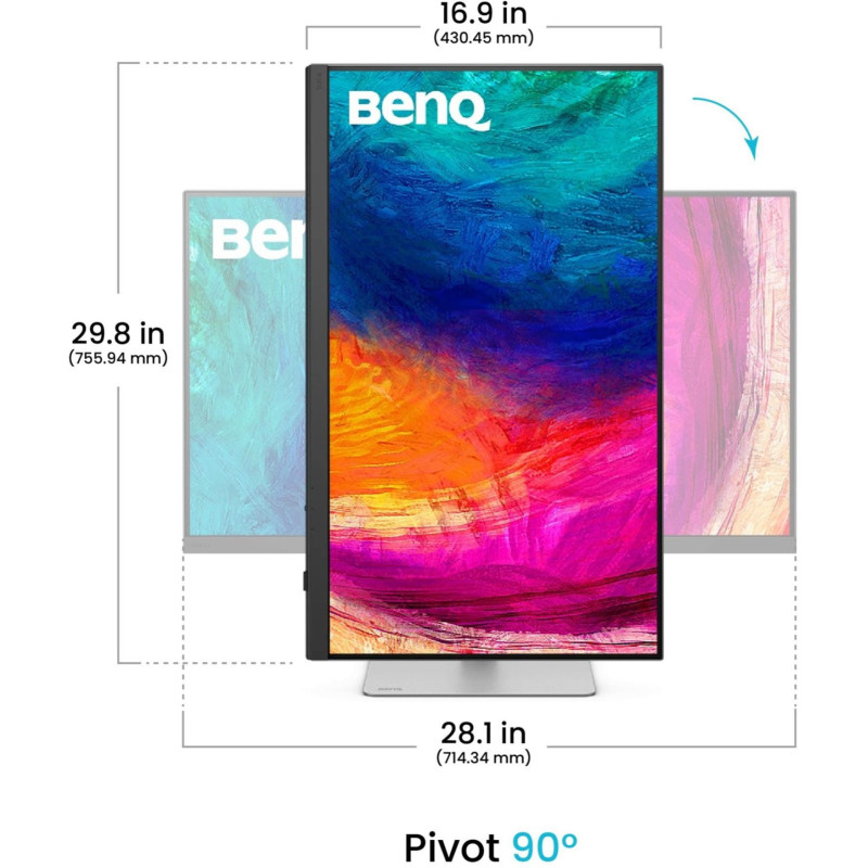 Монітор BENQ PD3226G White-Silver (9H.LMVLA.TBE)