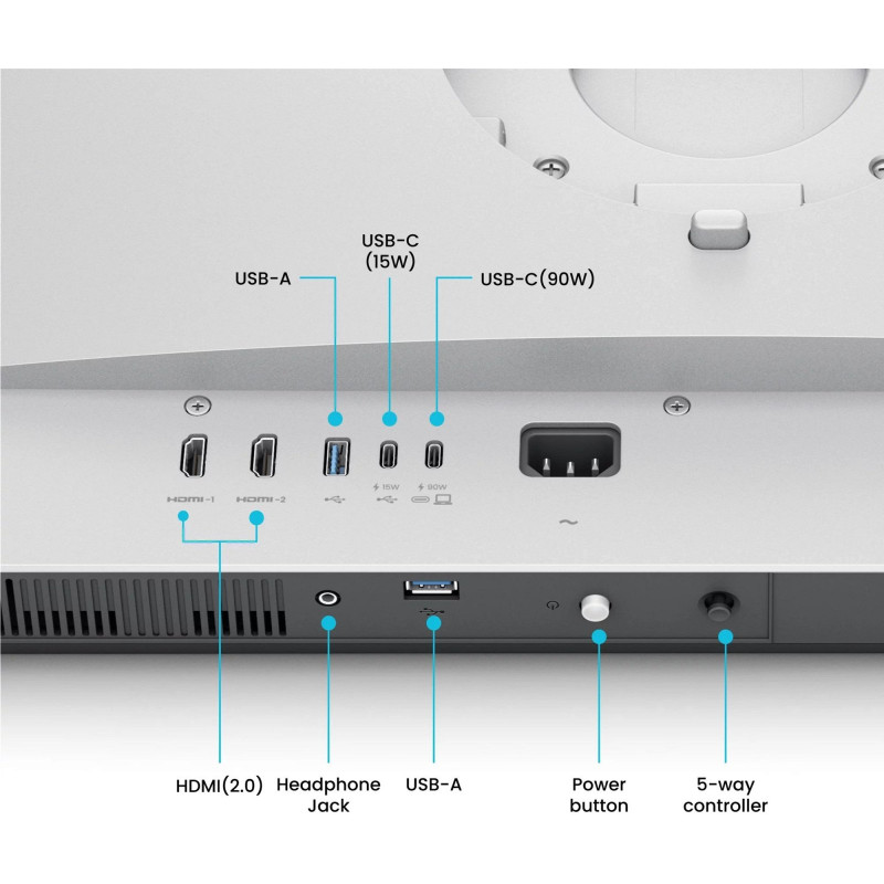 Монітор Benq MA270U Silver (9h.lmwlb.qbe)