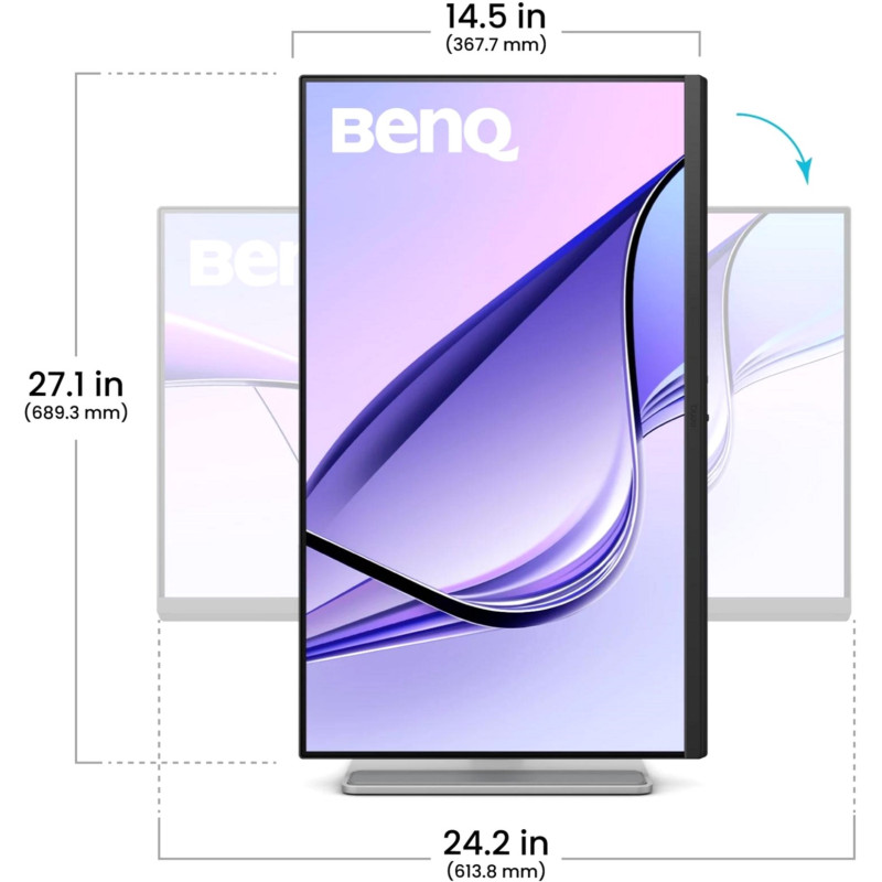 Монітор Benq MA270U Silver (9h.lmwlb.qbe)