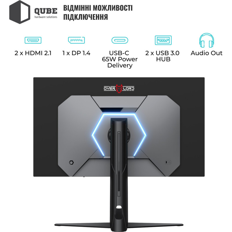 Монітор QUBE Overlord OLED OG27Q240HC