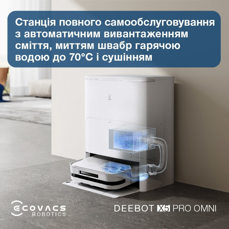 ECOVACS DEEBOT OZMO X5 PRO OMNI (DDX39) White Robo