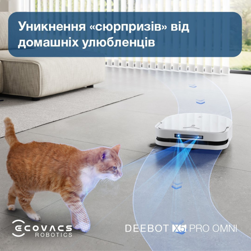 ECOVACS DEEBOT OZMO X5 PRO OMNI (DDX39) White Robo