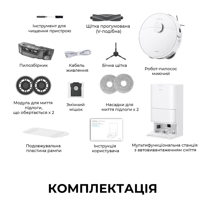 Робот-пилосос Mova E30 Ultra (RLE51SE)