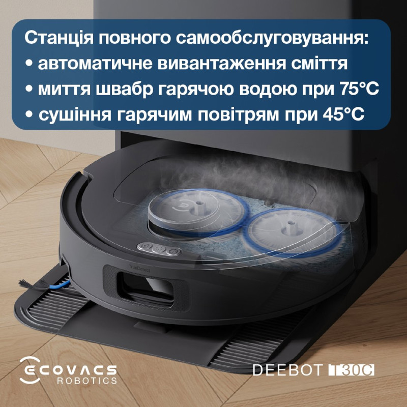 Робот-пилосос ECOVACS DEEBOT T30C DLX71 BLACK