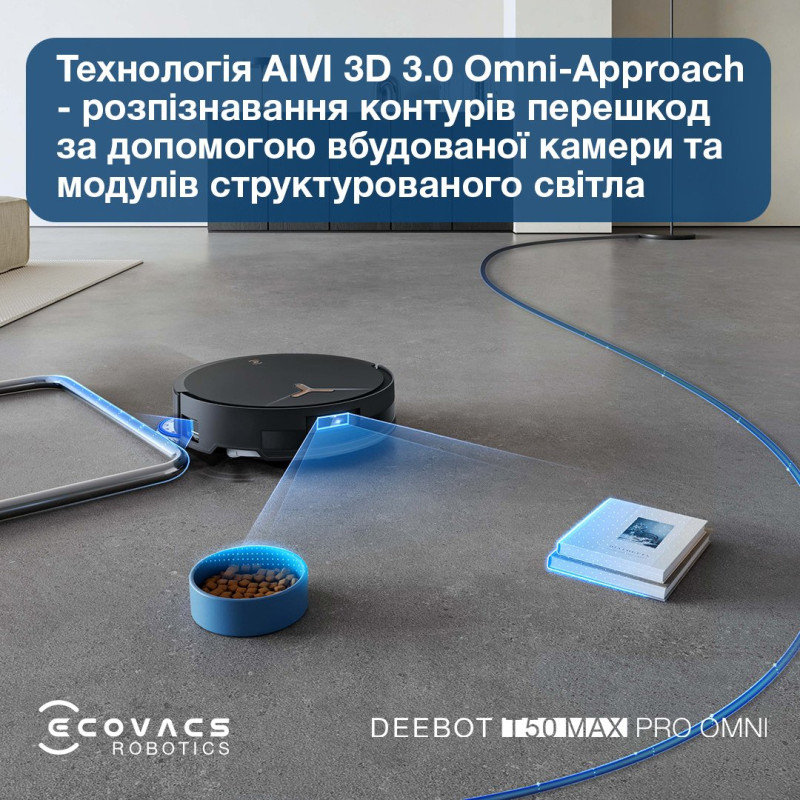 Робот-пилосос ECOVACS DEEBOT T50 MAX PRO BLACK