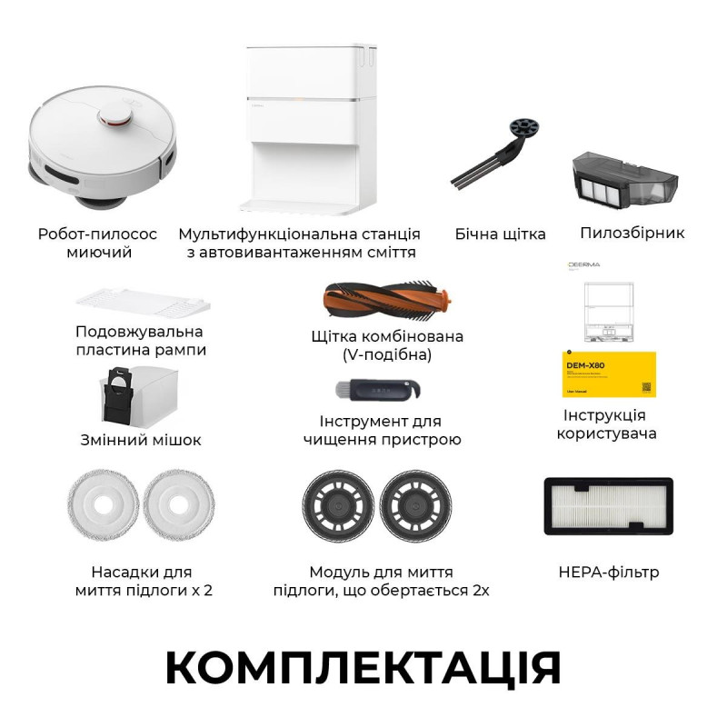 Робот-пилосос DEERMA X80 (DEM-X80)